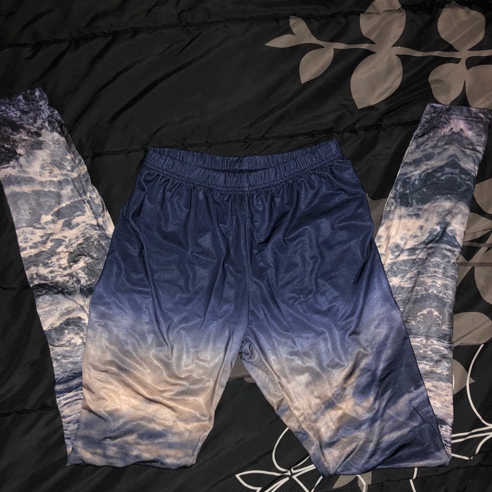 Ocean Print Leggings